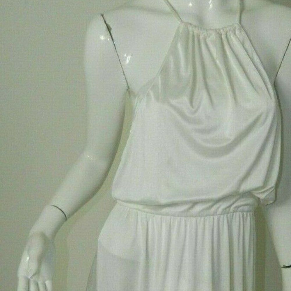 H by Halston Dress‎ White Halter Halter Sexy Size 2